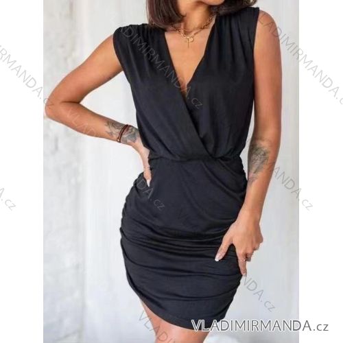 Kleid mit 3/4 Ärmeltasche für Damen (uni sl) ITALIAN Fashion IMWD20527