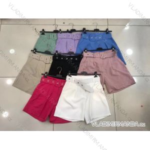 Shorts Shorts Kunstleder Frauen (uni s-l) ITALIAN FASHION IM920107