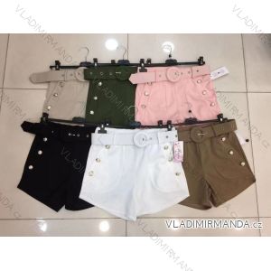 Shorts Shorts Kunstleder Frauen (uni s-l) ITALIAN FASHION IM920107