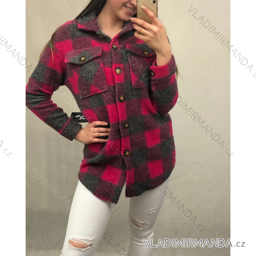 Bluse 3/4 Ärmel mit Knöpfen (uni sl) ITALIENISCHE Mode IMM20206