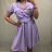 Elegantes kurzärmeliges Damenkleid (uni s-m) ITALIAN FASHION IM920148