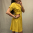 Elegantes kurzärmeliges Damenkleid (uni s-m) ITALIAN FASHION IM920148