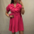 Elegantes kurzärmeliges Damenkleid (uni s-m) ITALIAN FASHION IM920148