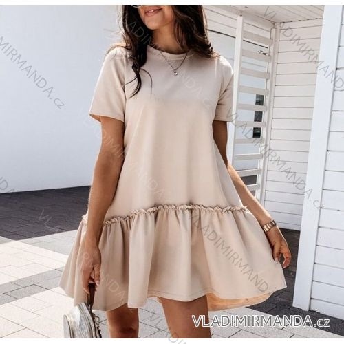 Sommerkleid Langarm geblümte Damen (UNI S / L) ITALIAN FASHION IMK20150
