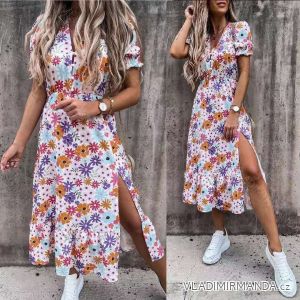 Sommerkleid mit Trägern für Frauen (UNI S / L) ITALIAN FASHION IMK20107