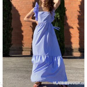 Langes Sommer Damenkleid (uni s-m) ITALIAN FASHION IMM20119