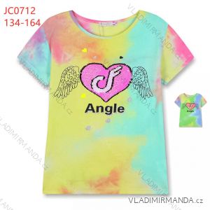 Kurzarm-T-Shirt für Mädchen (134-164) KUGO KT9869