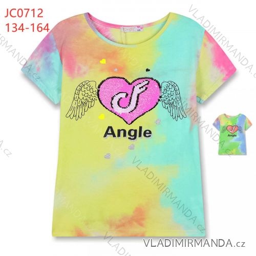 Kurzarm-T-Shirt für Mädchen (134-164) KUGO KT9869