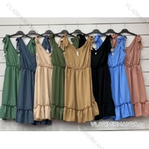 Kleid mit 3/4 Ärmeltasche für Damen (uni sl) ITALIAN Fashion IM3181746