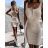 Kleid mit 3/4 Ärmeltasche für Damen (uni sl) ITALIAN Fashion IMWD20527
