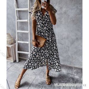 Kleid mit 3/4 Ärmeltasche für Damen (uni sl) ITALIAN Fashion IMWD20527