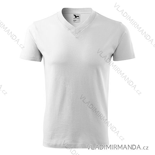 V-Neck T-Shirt unisex weiss Mit ADR-1020013

