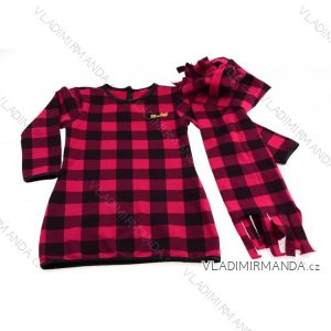 Kleid mit Schal Langarm Babymädchen (4-14 Jahre) TÜRKEI PRODUKTION 11-I0788
