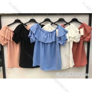 Kleid mit 3/4 Ärmeltasche für Damen (uni sl) ITALIAN Fashion IM3181746