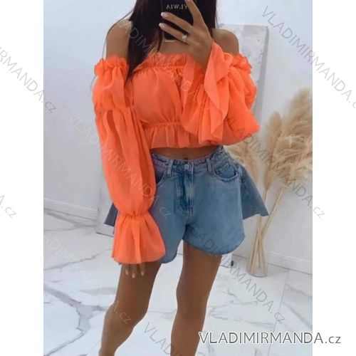 Kleid mit 3/4 Ärmeltasche für Damen (uni sl) ITALIAN Fashion IM3181746