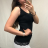 Top Top Damen (uni) ITALIENISCHE Mode IM718041