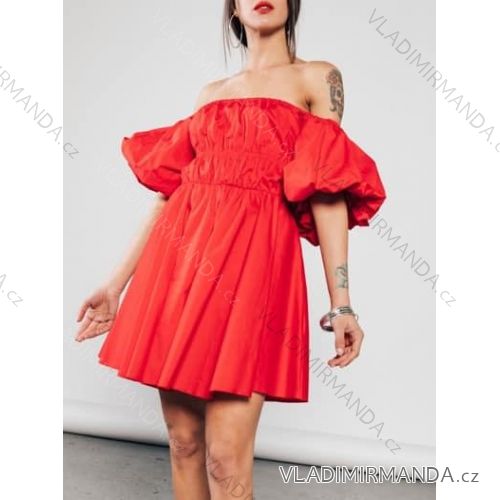 Carmen Sommer Sommer Schulterkleid (UNI S / M) ITALIENISCHE MODE IMM20628