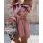 Kleid mit Knöpfen und geknöpften Damen (uni s-m) ITALIAN FASHION IM2203948