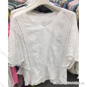 Hemdbluse 3/4 Ärmel (UNI XL-3XL) ITALIENISCHE MODA IM420486