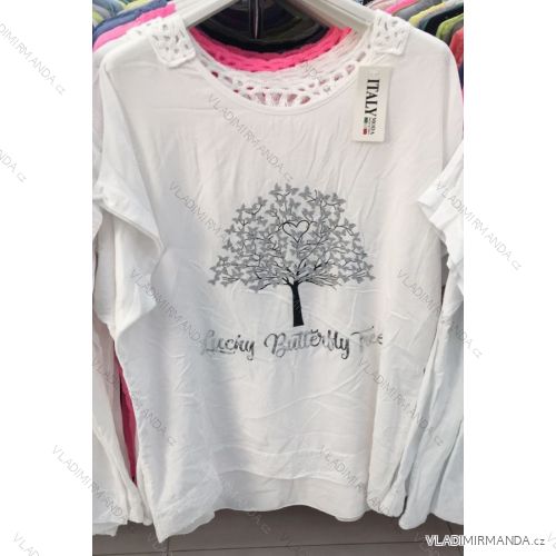 Hemdbluse 3/4 Ärmel (UNI XL-3XL) ITALIENISCHE MODA IM420486