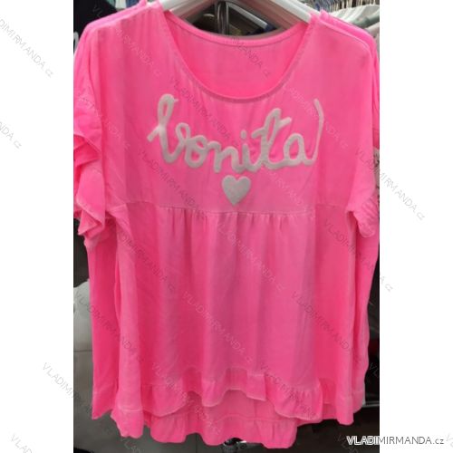 Hemdbluse 3/4 Ärmel (UNI XL-3XL) ITALIENISCHE MODA IM420486