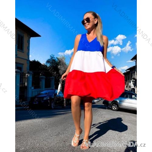 Langes Sommer Damenkleid (uni s-m) ITALIAN FASHION IMM20119