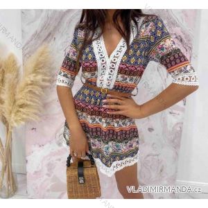 Mit Kapuze langärmliges mit Kapuze Kleid (uni s / m) IM2191956