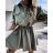 Kleid mit 3/4 Ärmeltasche für Damen (uni sl) ITALIAN Fashion IMWD20527