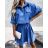 Kleid mit 3/4 Ärmeltasche für Damen (uni sl) ITALIAN Fashion IMWD20527