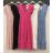 Kleid mit 3/4 Ärmeltasche für Damen (uni sl) ITALIAN Fashion IMWD20527