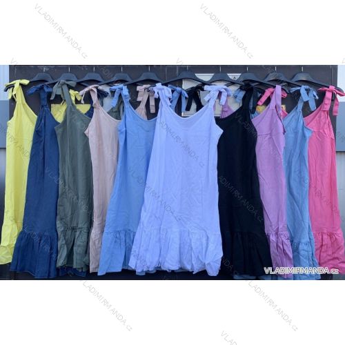 Kleid mit 3/4 Ärmeltasche für Damen (uni sl) ITALIAN Fashion IMWD20527