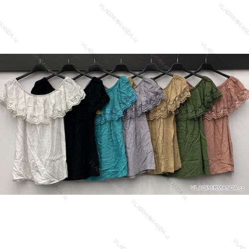 Kleid mit 3/4 Ärmeltasche für Damen (uni sl) ITALIAN Fashion IM3181746