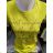 T-Shirt Kurzarm mit Spitze Frauen (Uni s / m) TURKISH FASHION TM920024