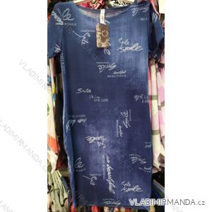 Carmen über Sommerschultern Damenkleid (uni s / l) Italienische Mode IM620053