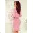13-132 Sportkleid mit Bindung und Taschen - Pastellrosa