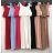 Kleid mit 3/4 Ärmeltasche für Damen (uni sl) ITALIAN Fashion IMWD20527