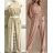 Kleid mit Knöpfen und geknöpften Damen (uni s-m) ITALIAN FASHION IM2203948
