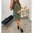 Kleid mit 3/4 Ärmeltasche für Damen (uni sl) ITALIAN Fashion IMWD20527