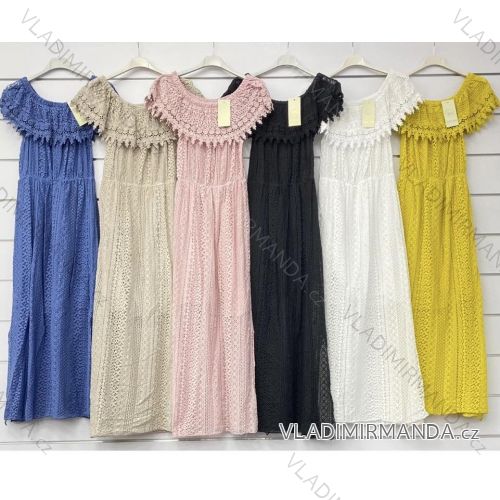 Elegantes Langarmkleid für Damen (S / M / L EINE GRÖSSE) ITALIENISCHE MODE IMWA21002