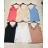 Kleid mit 3/4 Ärmeltasche für Damen (uni sl) ITALIAN Fashion IM3181746 béžová S / M eine Größe
