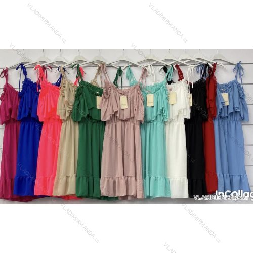 Elegantes Langarmkleid für Damen (S / M / L EINE GRÖSSE) ITALIENISCHE MODE IMWA21002