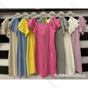 Kleid mit 3/4 Ärmeltasche für Damen (uni sl) ITALIAN Fashion IM3181746