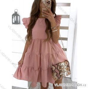 Kleid mit 3/4 Ärmeltasche für Damen (uni sl) ITALIAN Fashion IM3181746