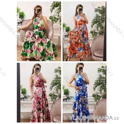 Elegantes kurzärmeliges Damenkleid (uni s-m) ITALIAN FASHION IM920148