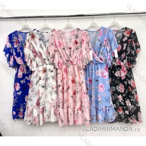 Kleid mit 3/4 Ärmeltasche für Damen (uni sl) ITALIAN Fashion IMWD20527