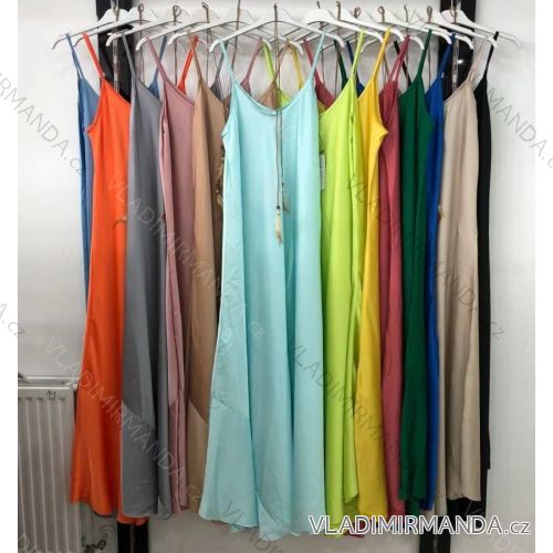 Elegantes kurzärmeliges Damenkleid (uni s-m) ITALIAN FASHION IM920148