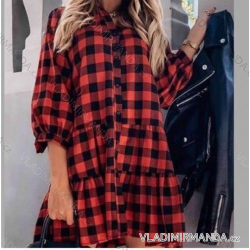 Mit Kapuze langärmliges mit Kapuze Kleid (uni s / m) IM2191956 S/L one size <p>rot-schwarz</p>