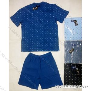 Pyjamas kurze Hosen Herren Baumwolle übergroßen (xl-4xl) HAF W-033B
