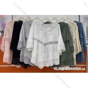T-Shirt Kurzarm Frauen (S / M ONE SIZE) ITALIENISCHE MODE IMWA21017
