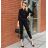 Damenoverall mit Riemen mit Schlitzfrauen (UNI S / L) TURKISH FASHION IMK20089